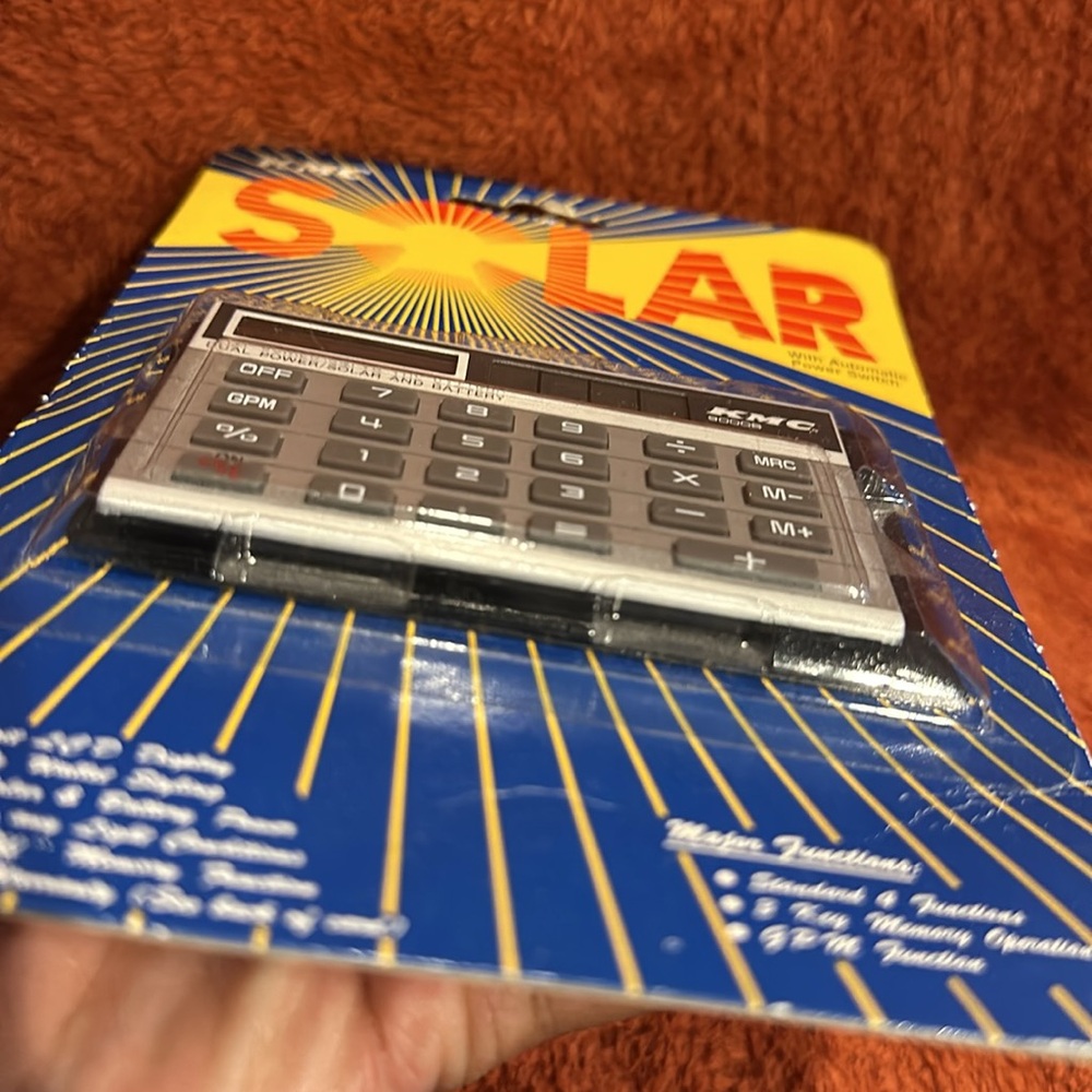 Vtg KMC 9000B Solar Power calculator ( Sealed ) - Picture 5 of 5